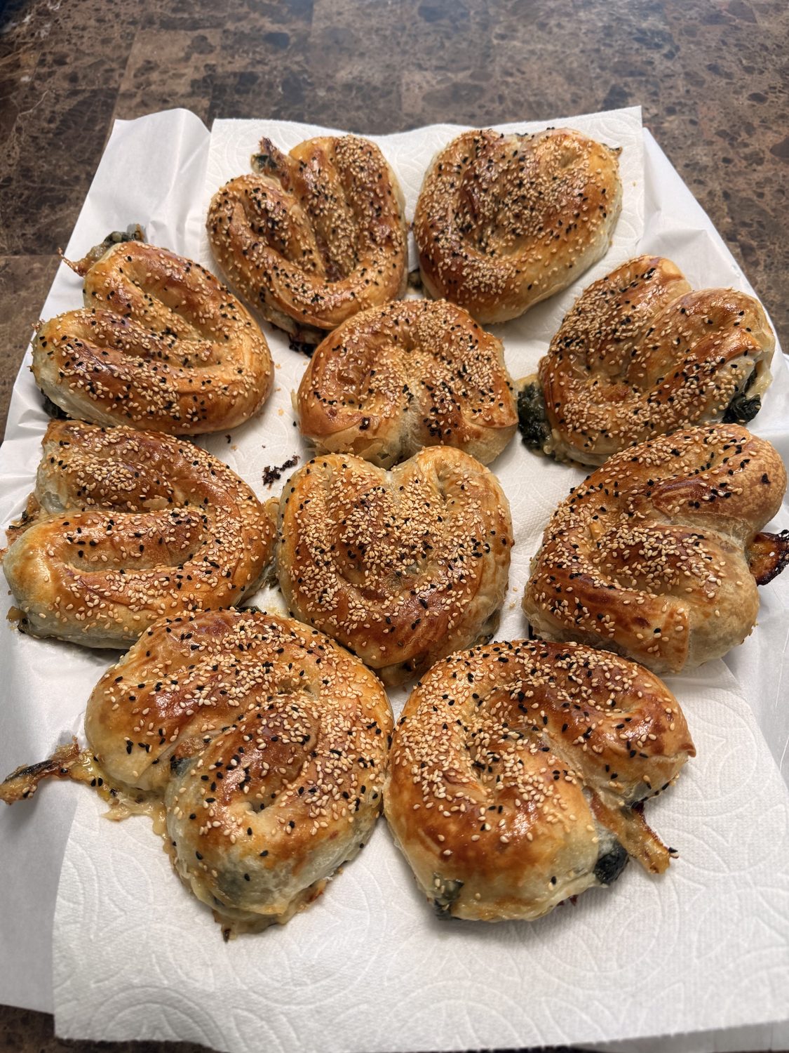 El Açması Börek — hand-rolled savory pastry
