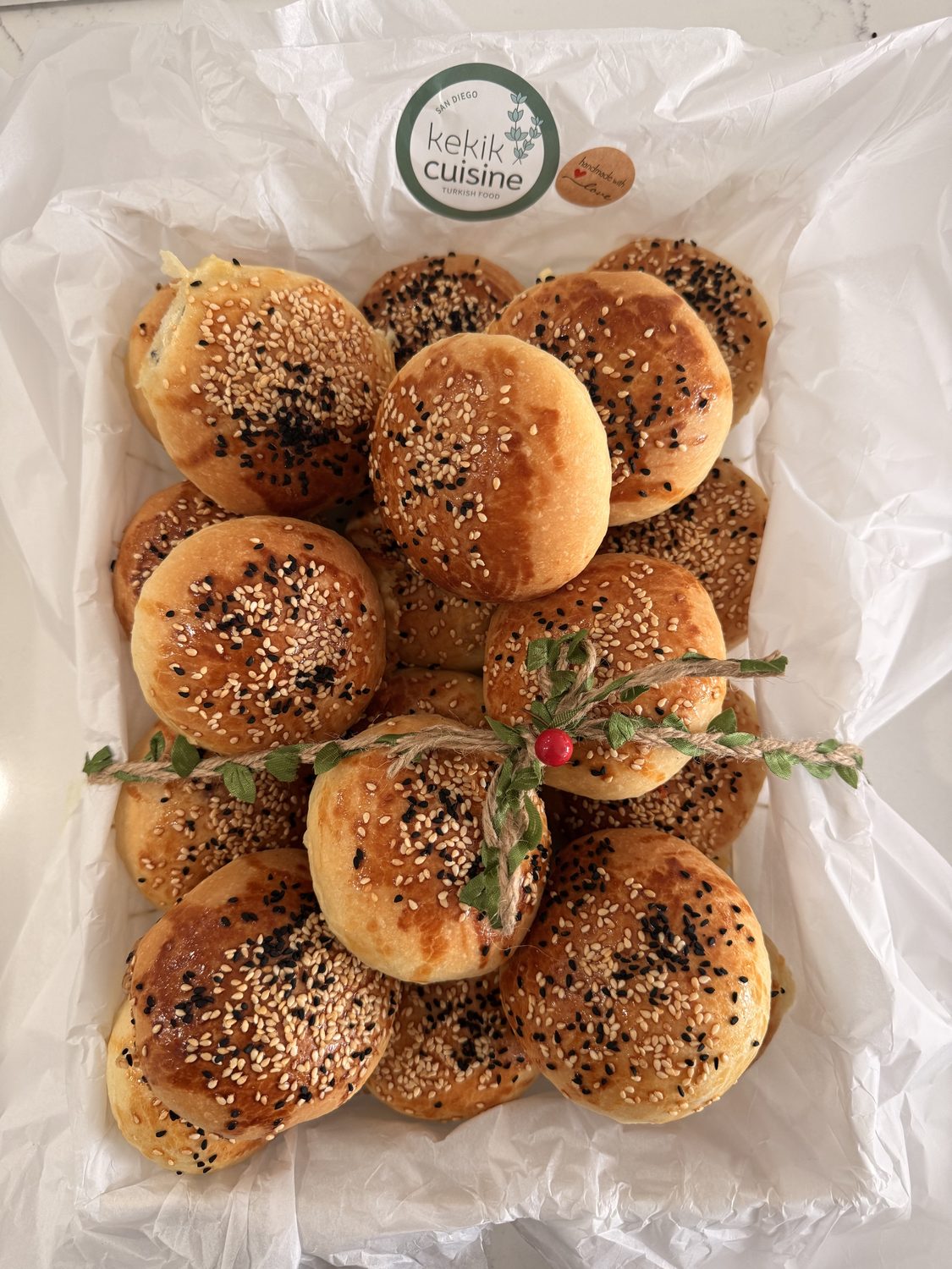 Peynirli Poğaça — cheese-filled buns